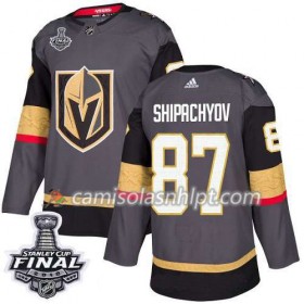 Camisola Vegas Golden Knights Vadim Shipachyov 97 2018 Stanley Cup Final Patch Adidas Cinza Authentic - Homem